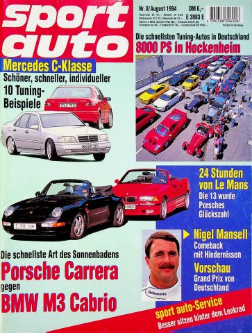 Deckblatt Sport Auto (08/1994)
